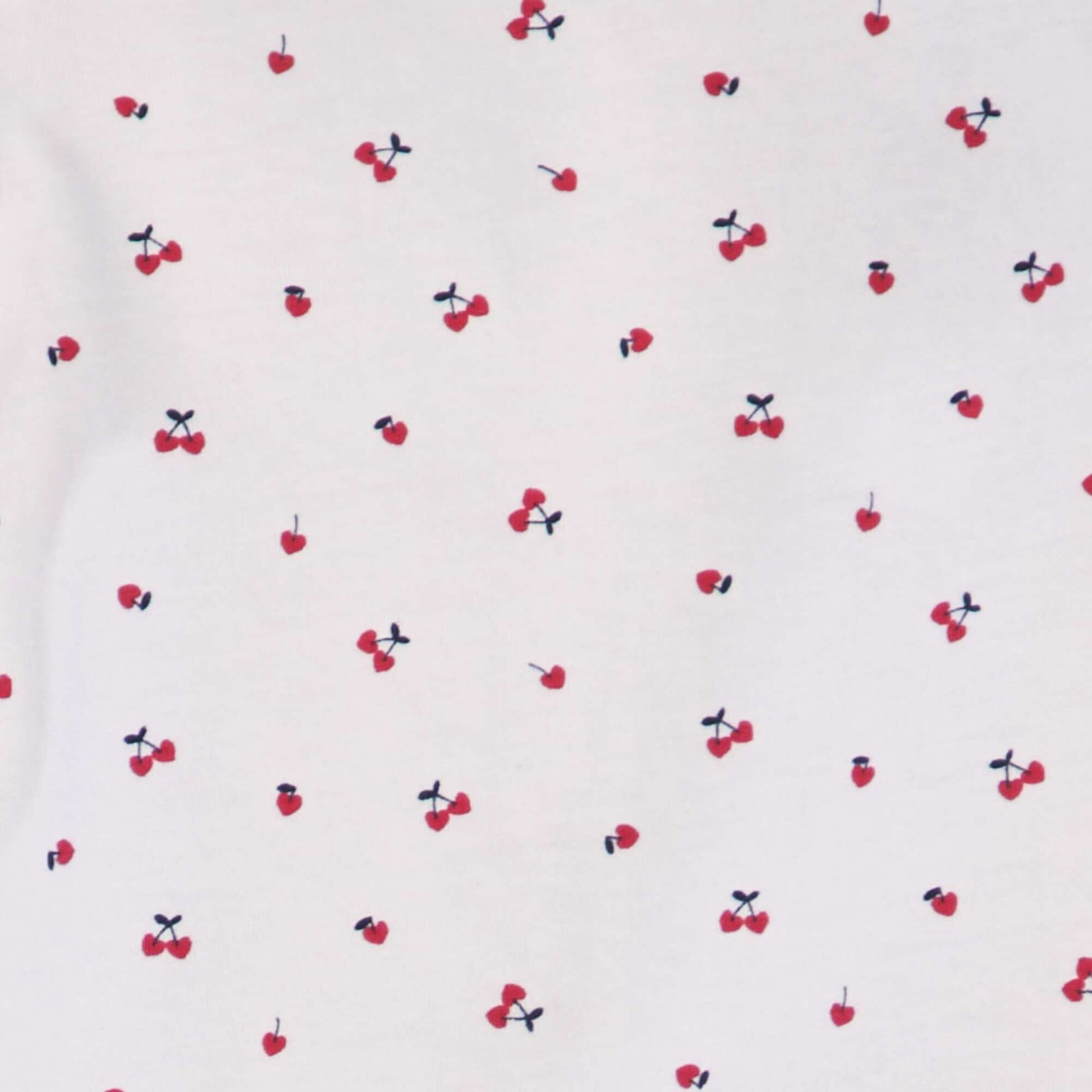 T-shirt volants Blanc cerise