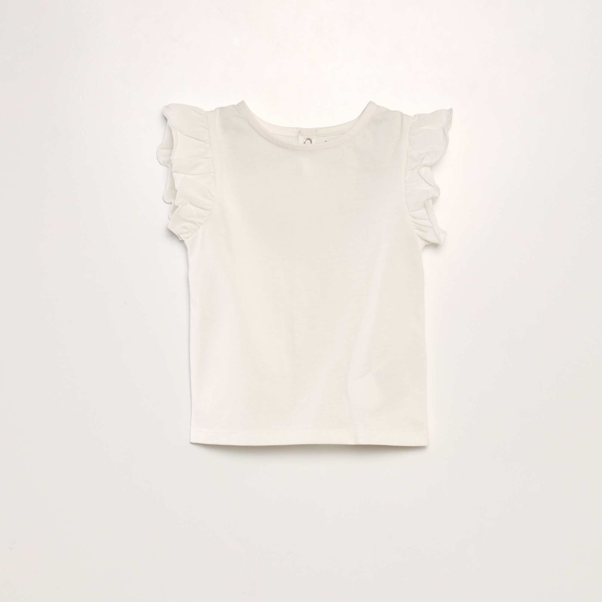 T-shirt volants blanc