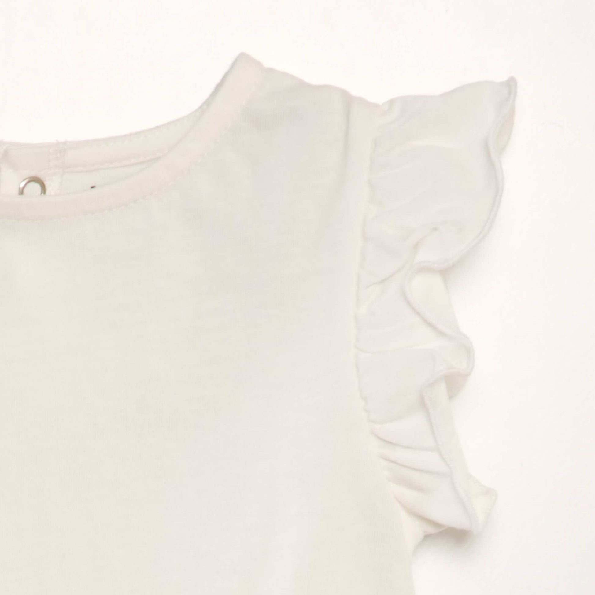 T-shirt volants blanc