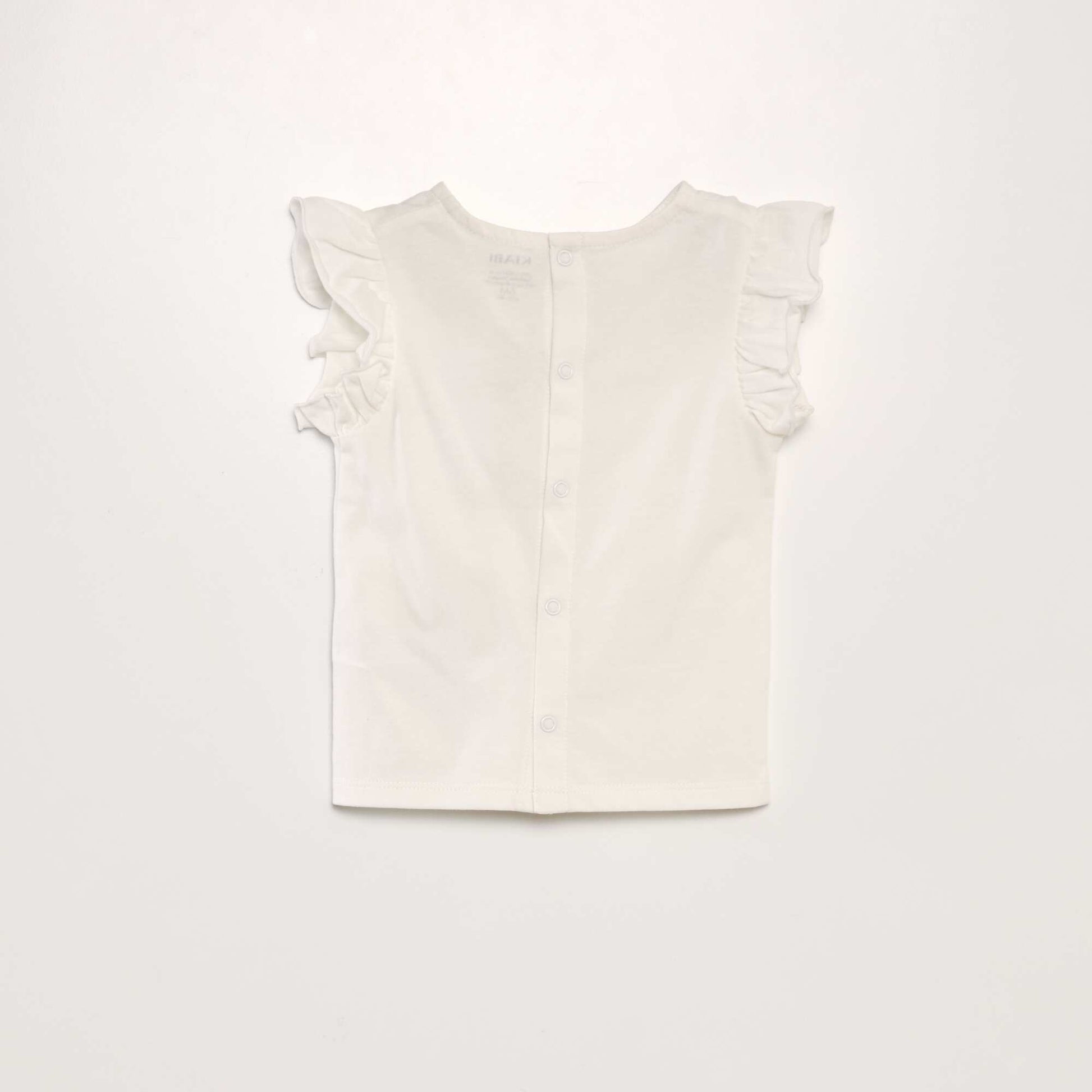 T-shirt volants blanc