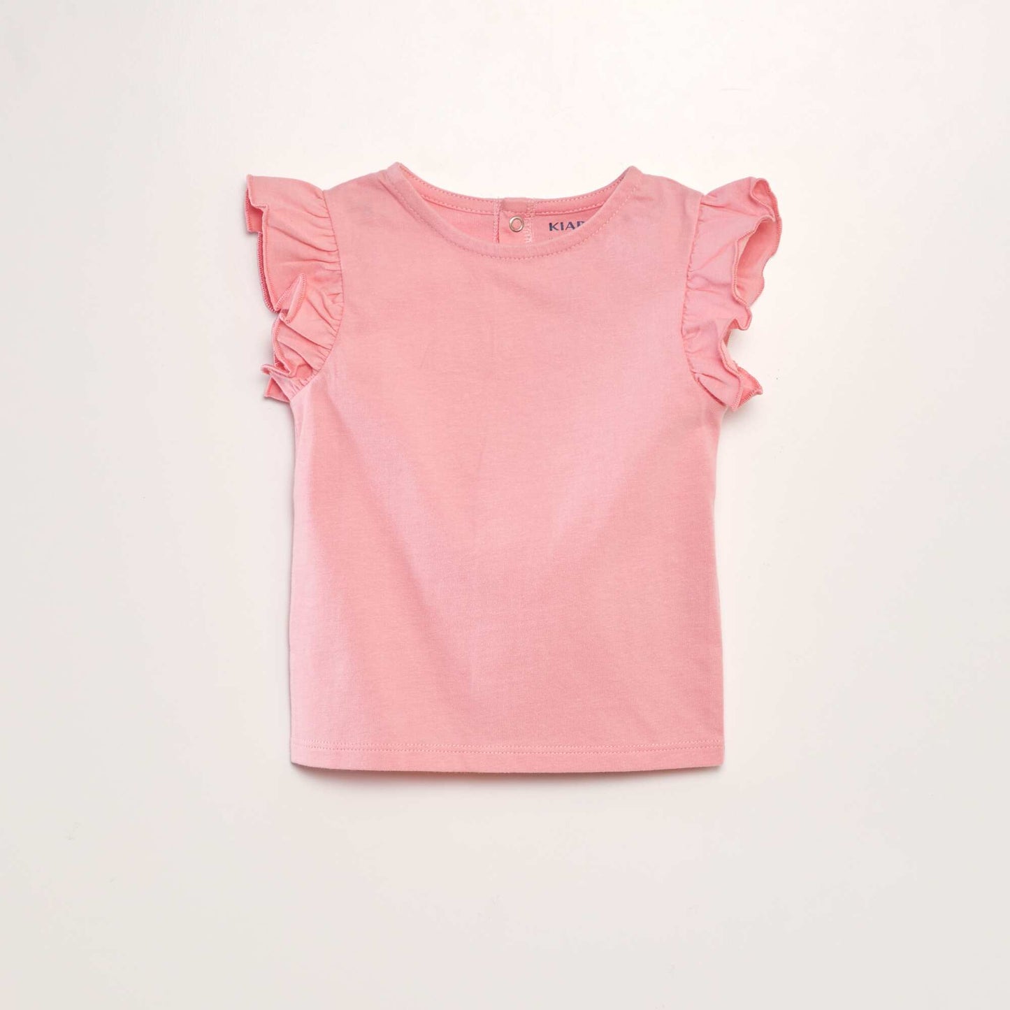 T-shirt   volants Rose clair