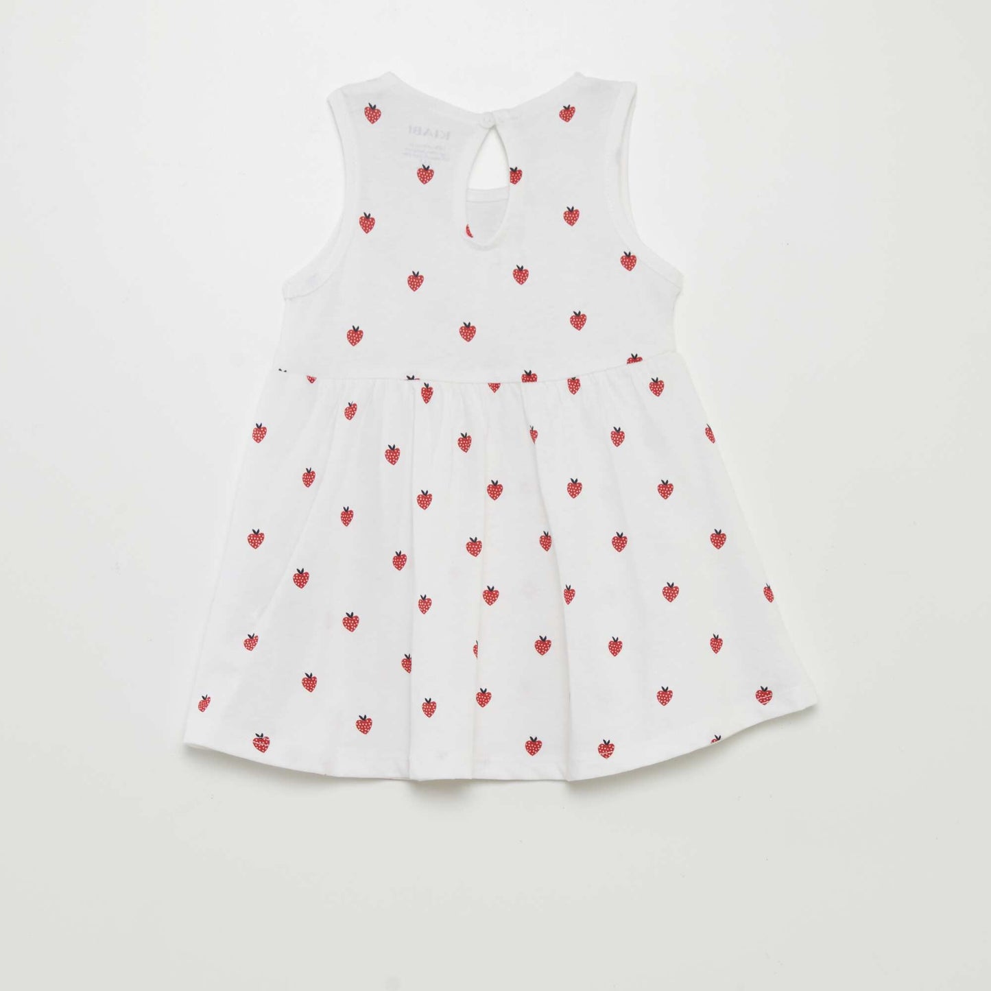 Robe sans manches motif Blanc