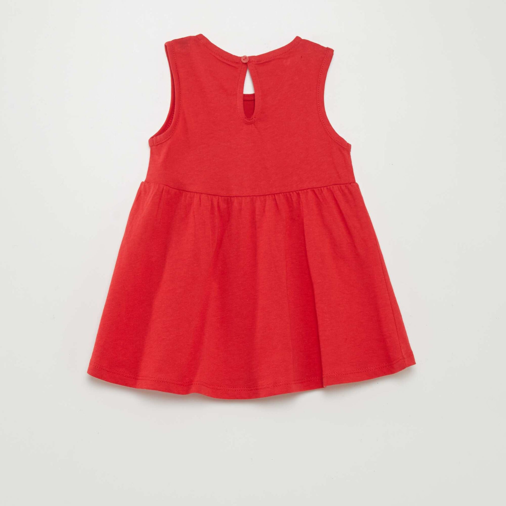 Robe sans manches motif Rouge