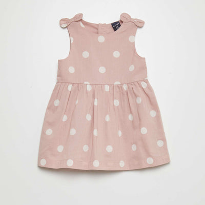 Robe sans manches motif Rose