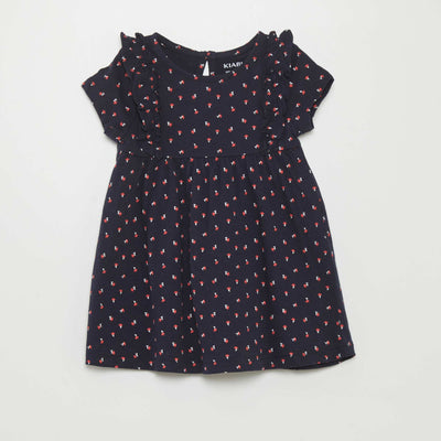 Robe motif Bleu