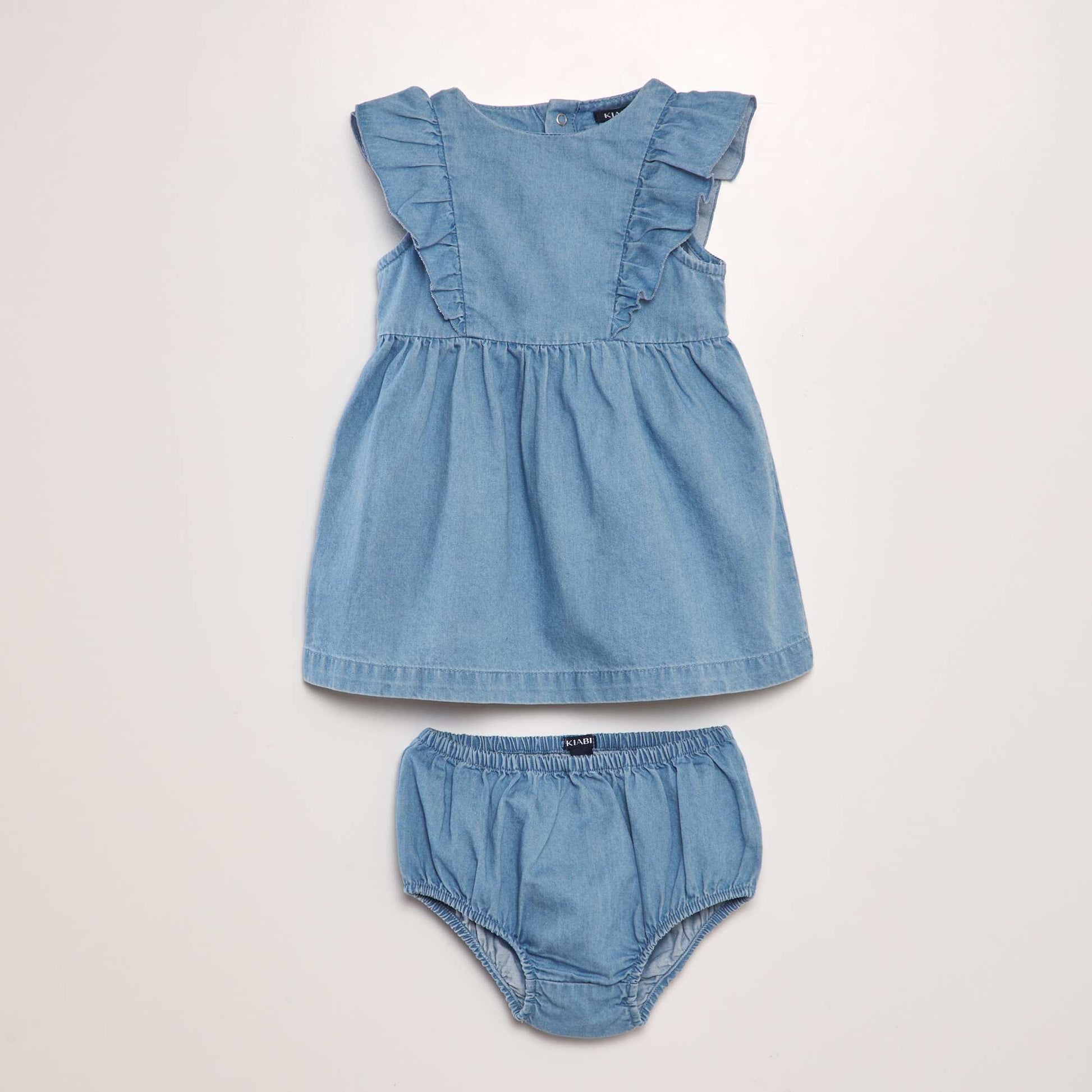 Robe en denim + culotte - 2 pi ces Bleu