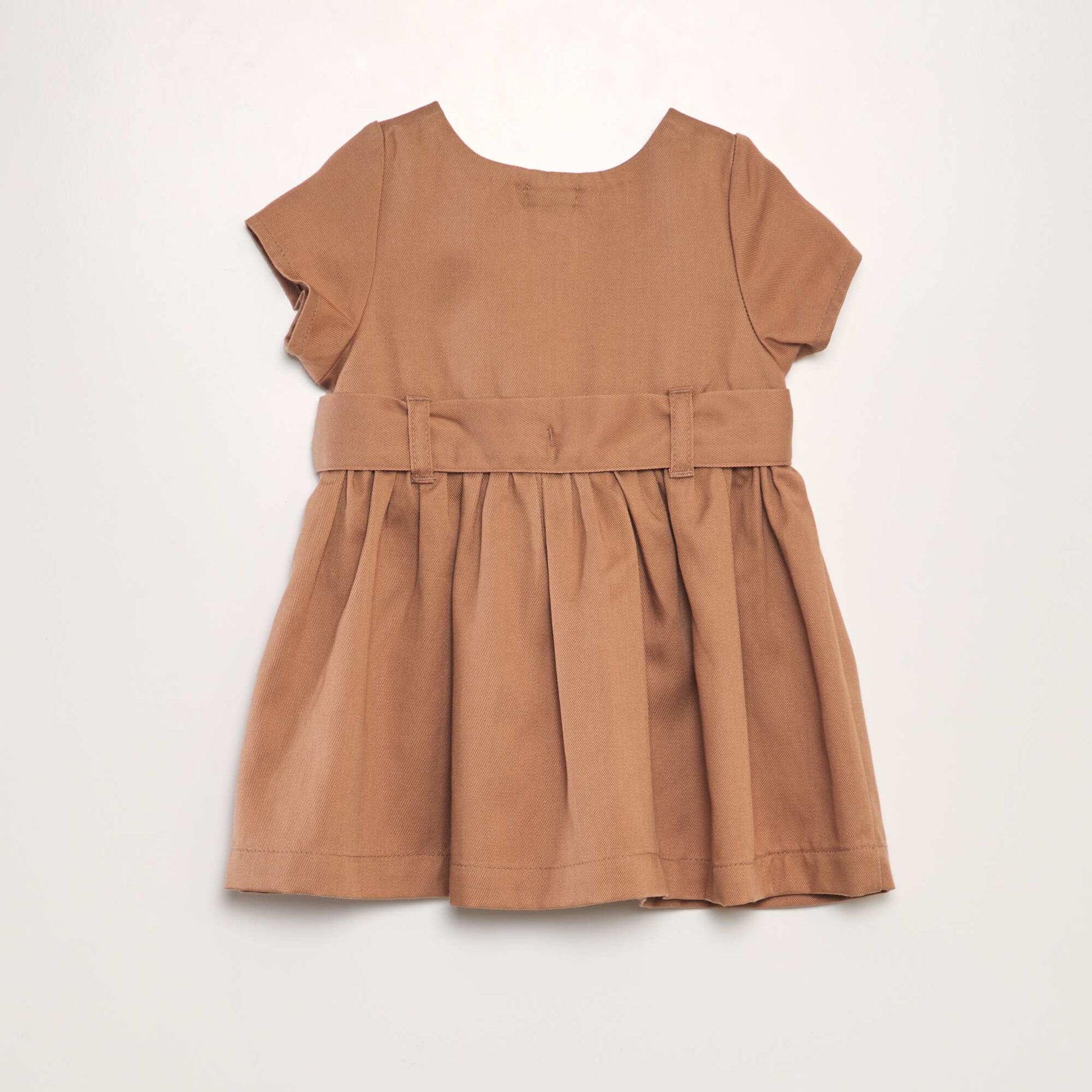 Robe en lyocell vas e Marron