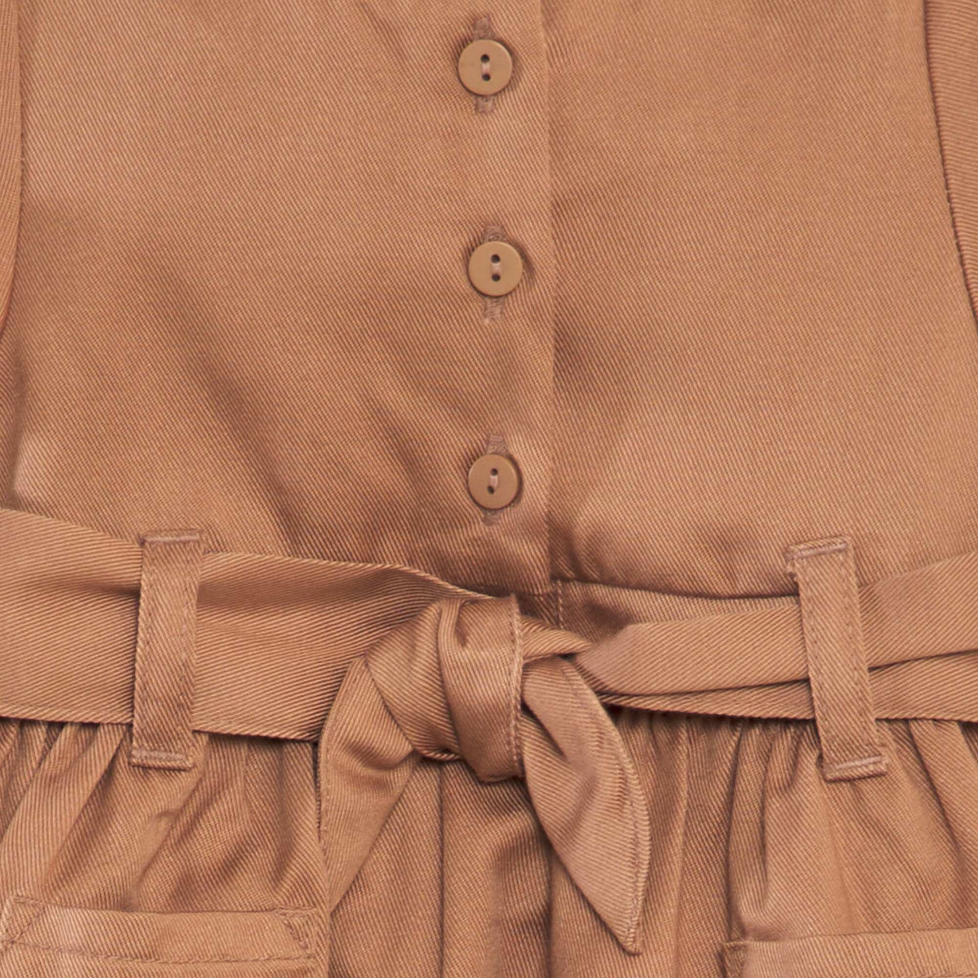 Robe en lyocell vas e Marron