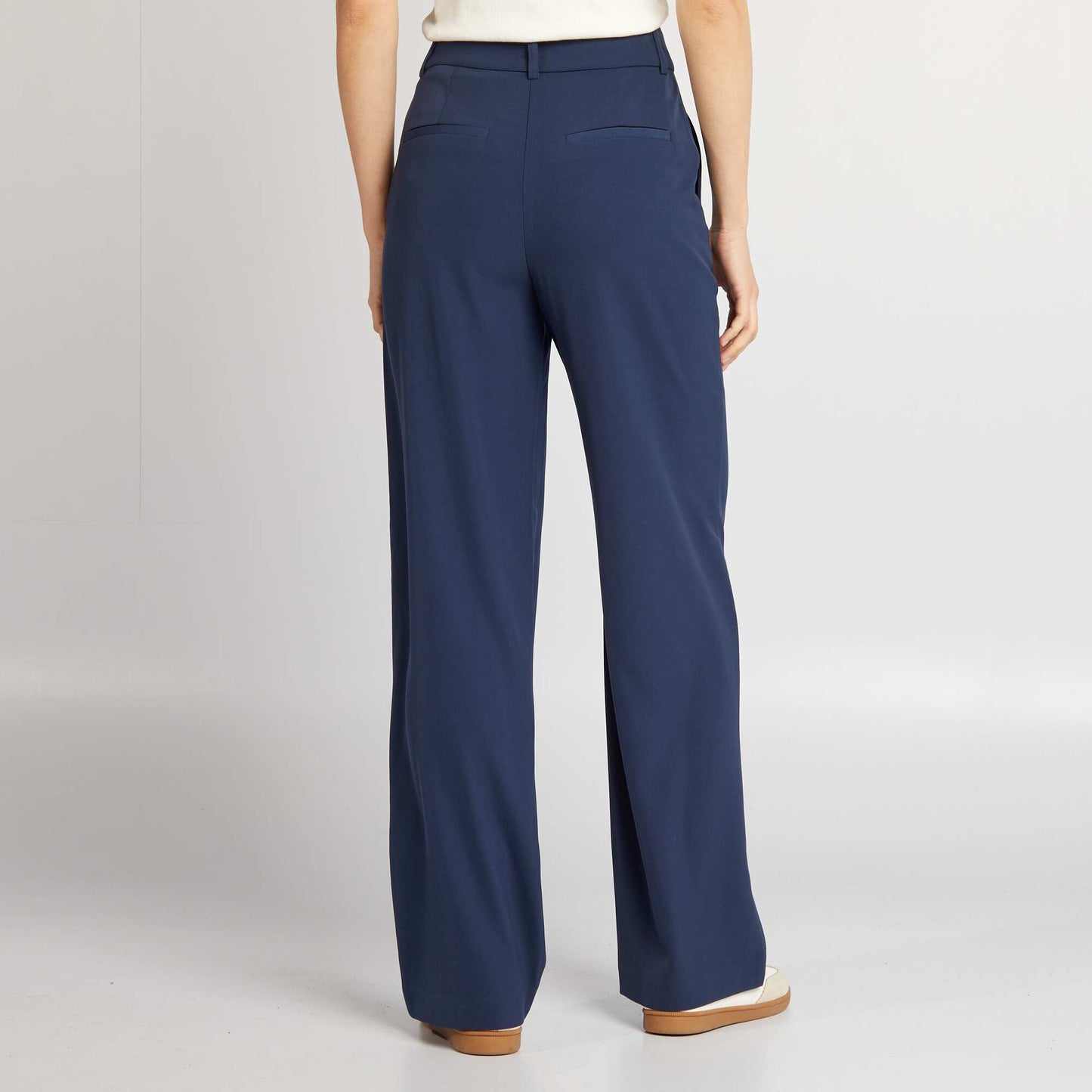 Pantalon de tailleur fluide Bleu marine