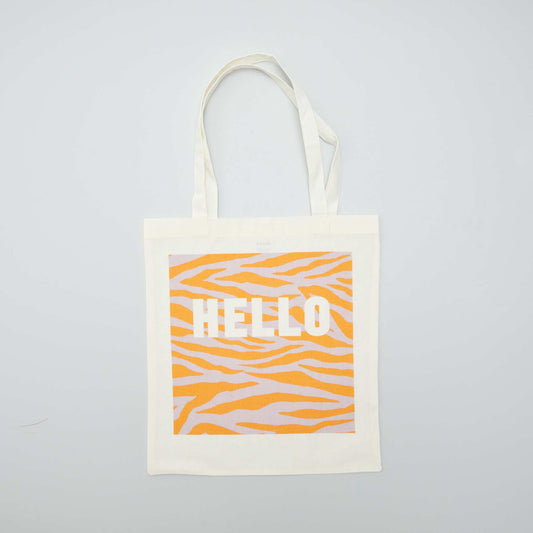 Tote bag message Orange