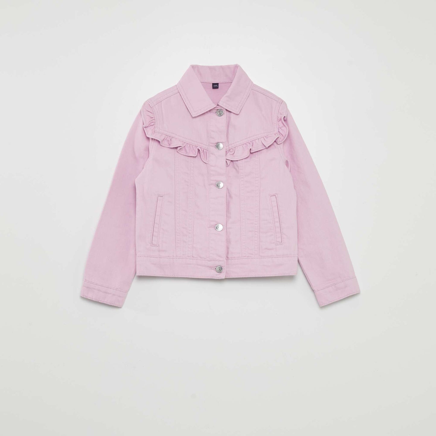 Veste en jean avec volants Violet