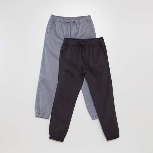 Lot de pantalons jogger - 2 pièces BLEU/GRIS