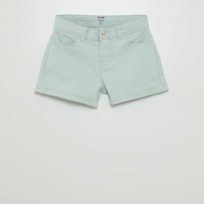 Short en twill bleu
