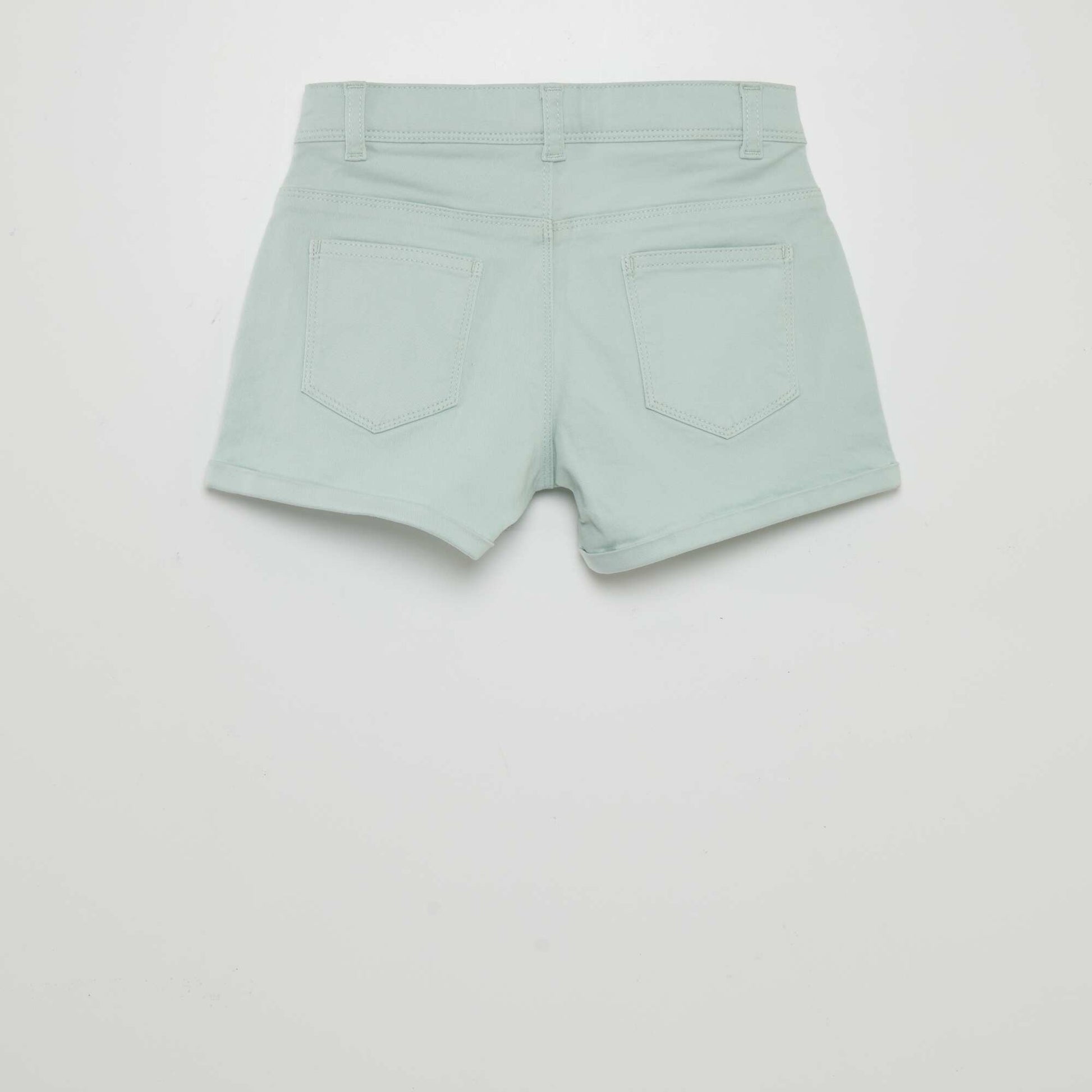 Short en twill bleu