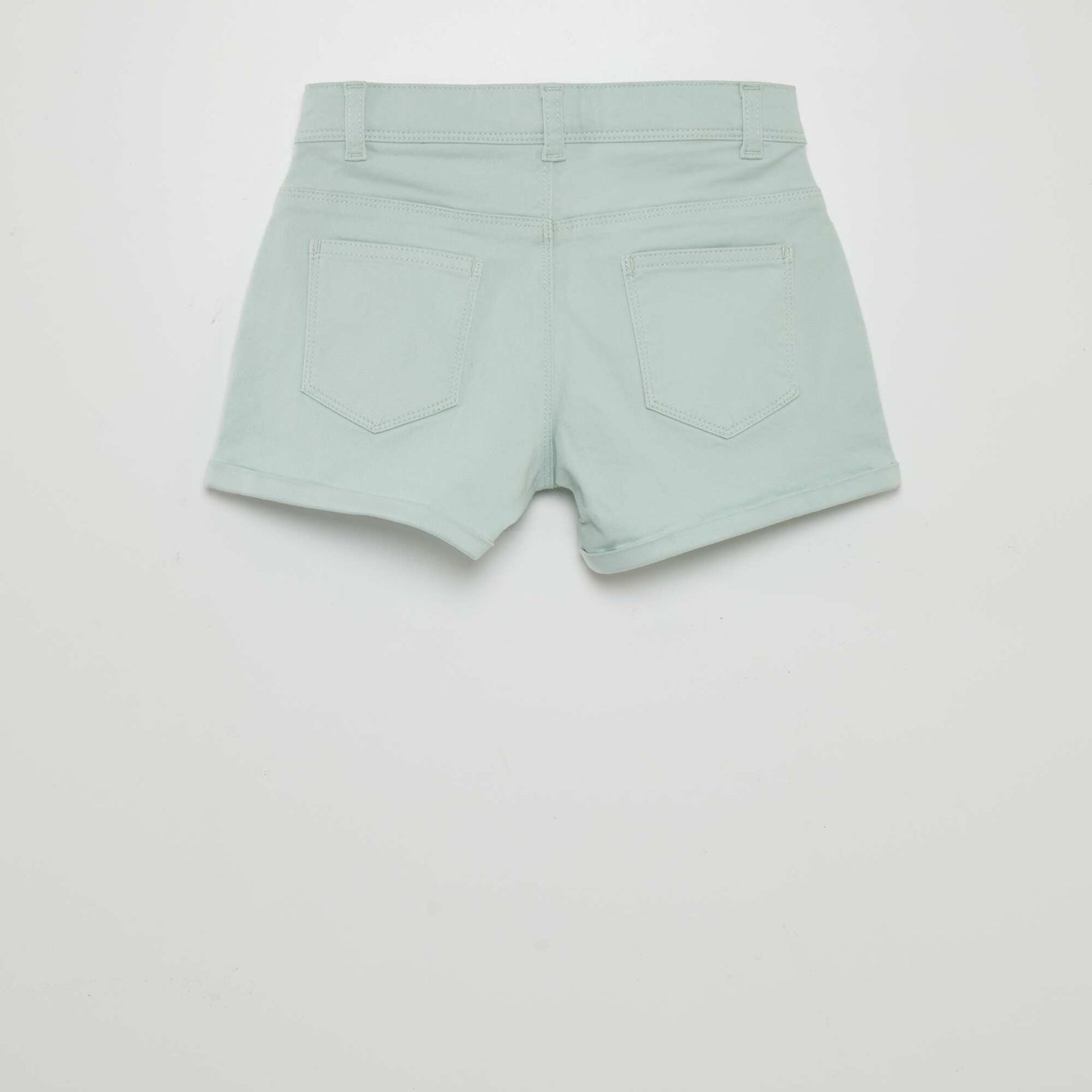 Short en twill bleu