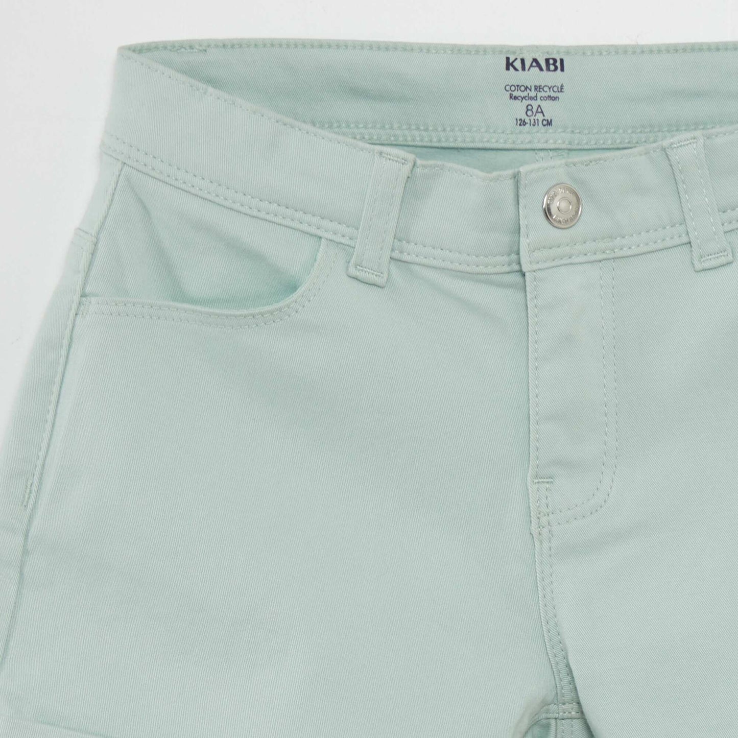 Short en twill bleu