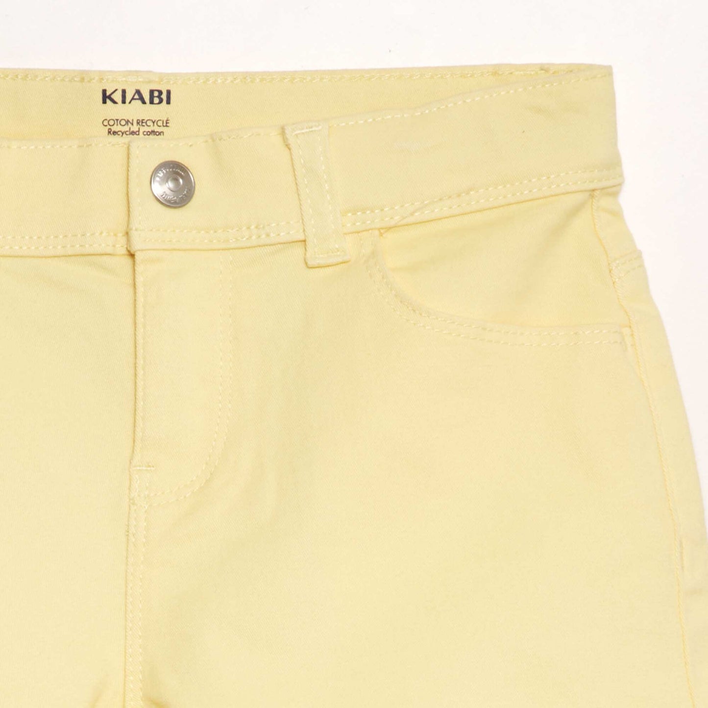 Short en twill Jaune