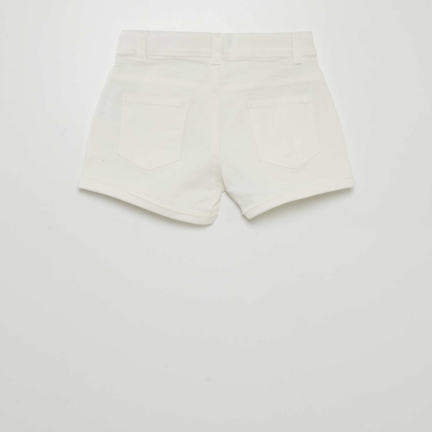 Short en twill blanc