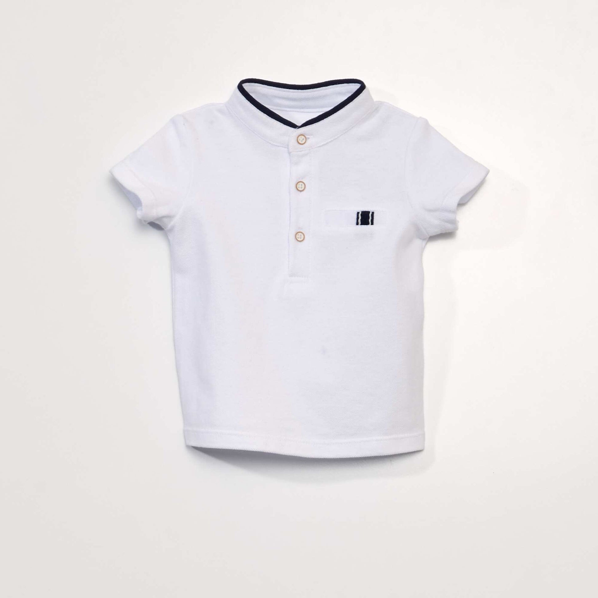 Ensemble 2 pi ces - Tee-shirt esprit polo + short en twill BEIGE