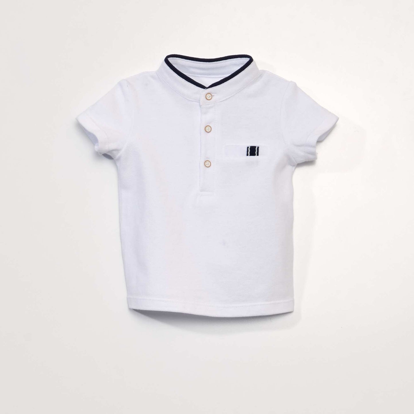 Ensemble 2 pi ces - Tee-shirt esprit polo + short en twill BEIGE