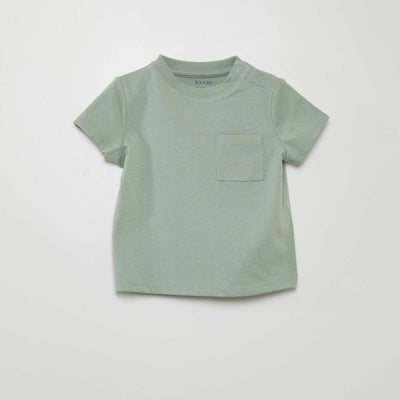 T-shirt manches courtes avec poches Vert