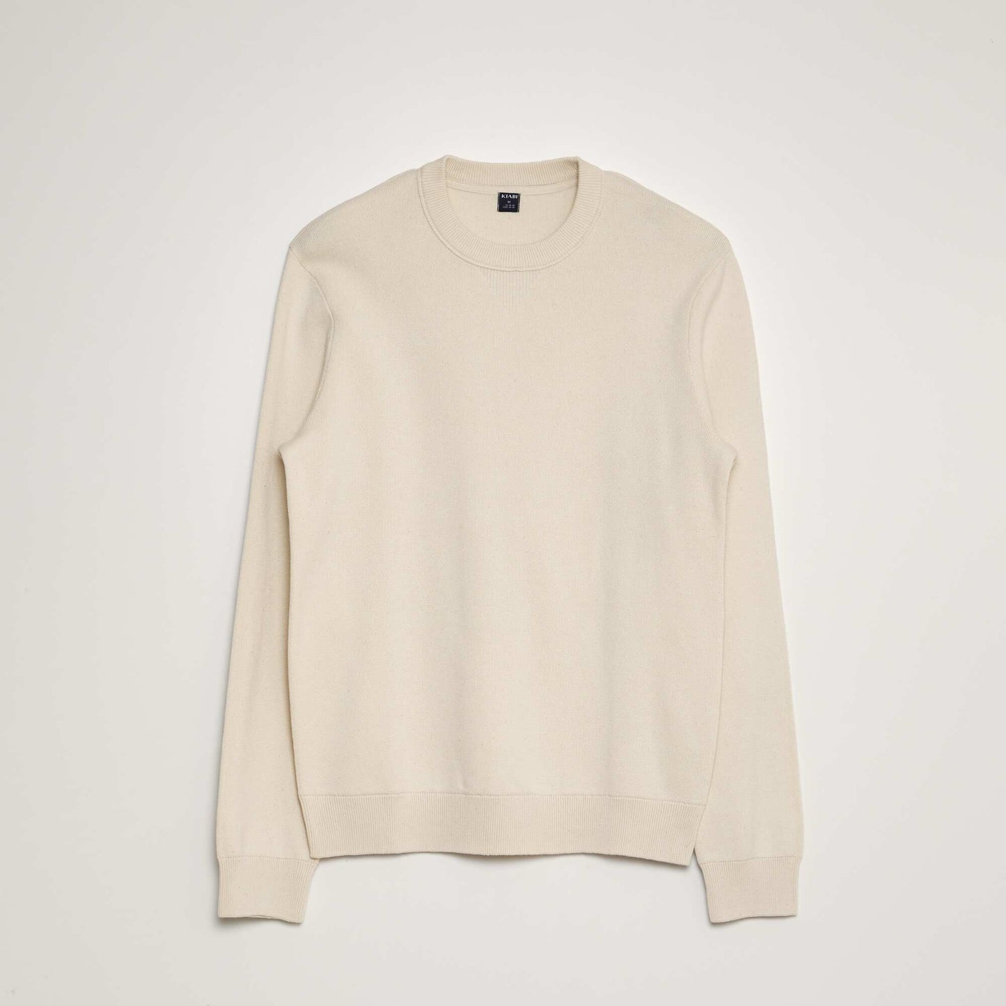 Pull en maille   col rond Blanc