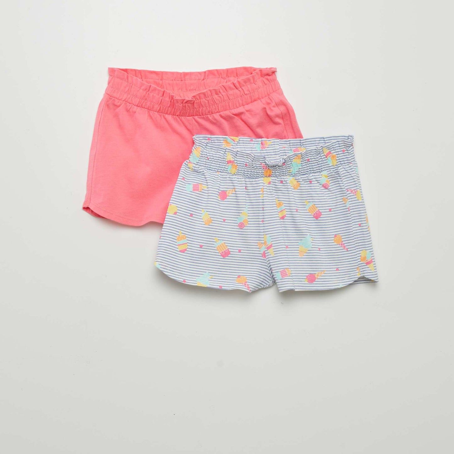 Lot de 2 shorts l gers - 2 pi ces Bleu