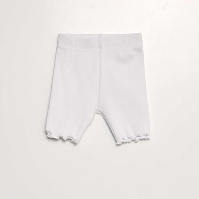 Short cycliste c tel blanc