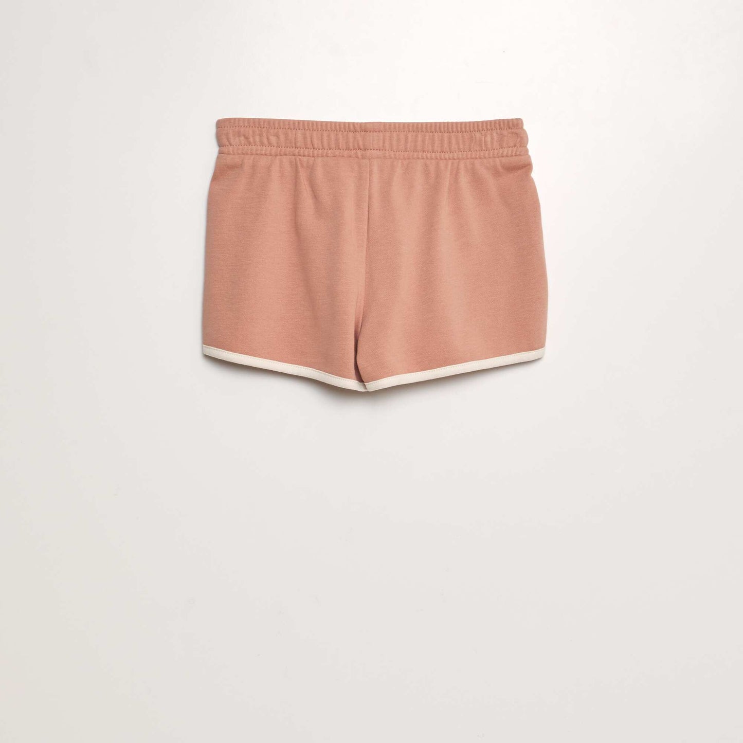 Short en molleton fin rose