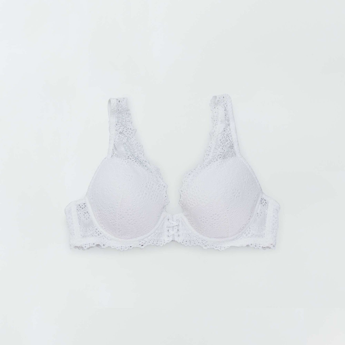 Soutien-gorge en dentelle D&E blanc