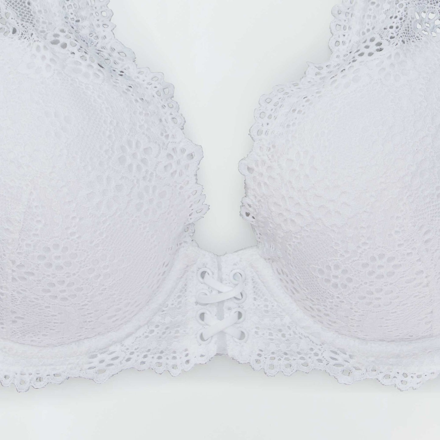 Soutien-gorge en dentelle D&E blanc