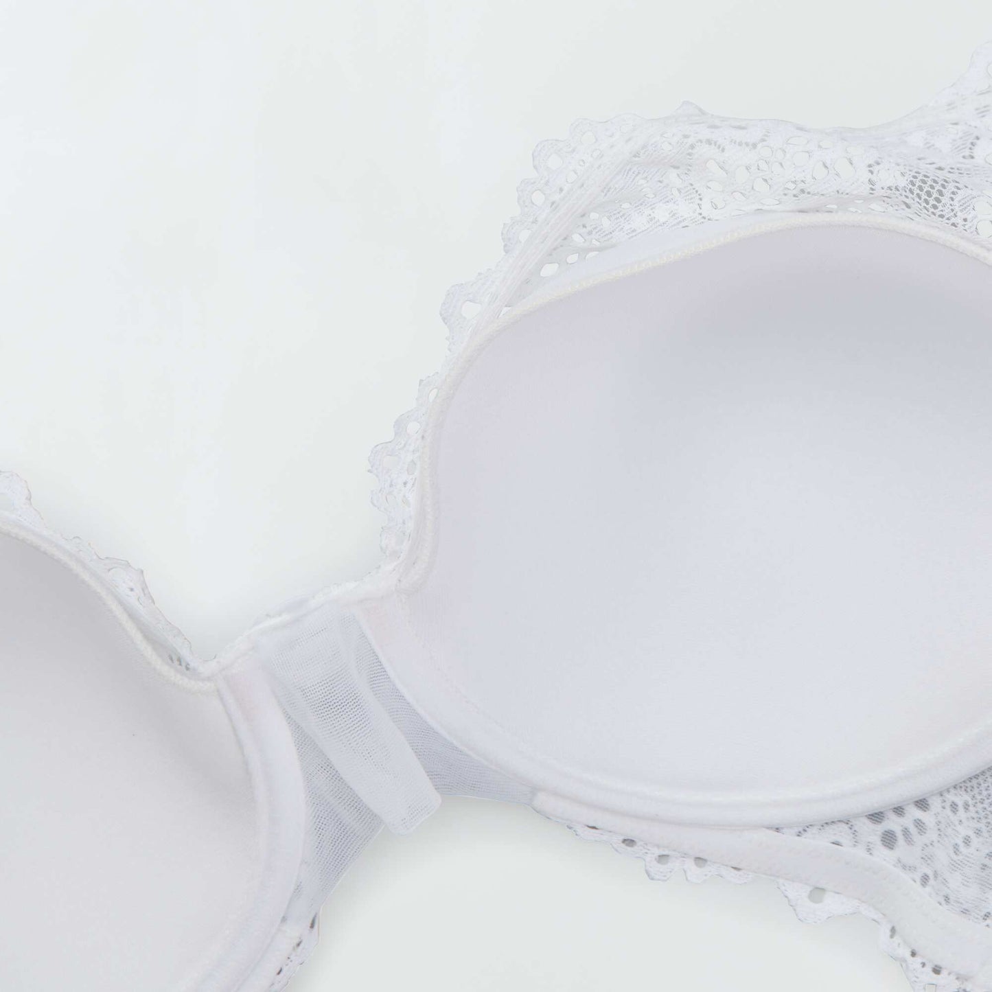 Soutien-gorge en dentelle D&E blanc