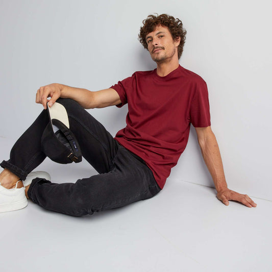 T-shirt col rond en coton - Tough Cotton Rouge