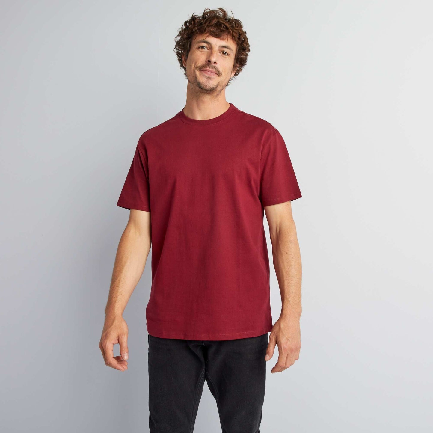 T-shirt col rond en coton - Tough Cotton Rouge