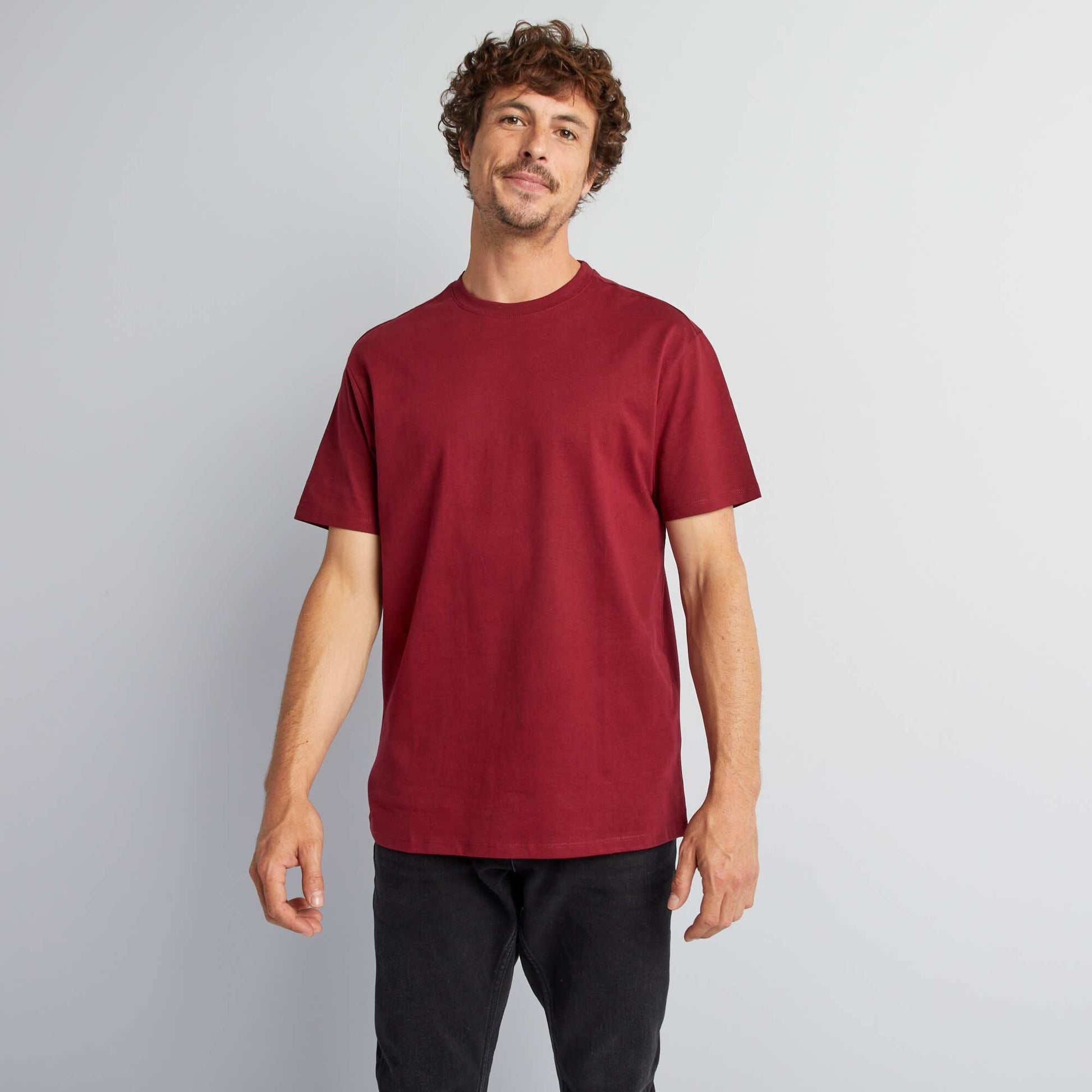 T-shirt col rond en coton - Tough Cotton Rouge