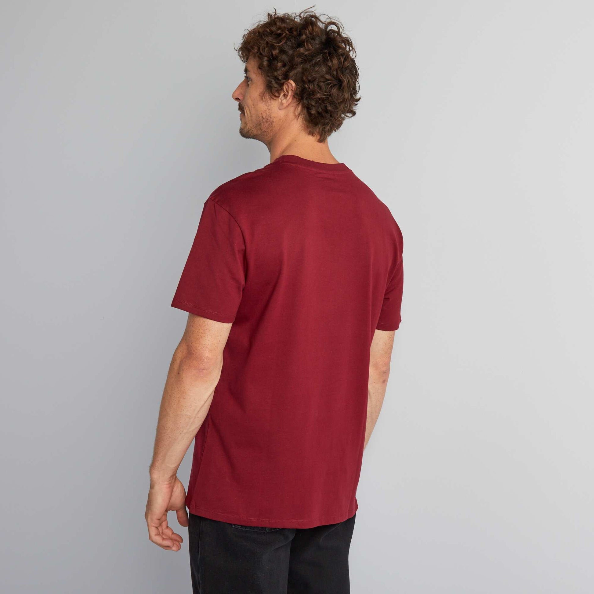 T-shirt col rond en coton - Tough Cotton Rouge