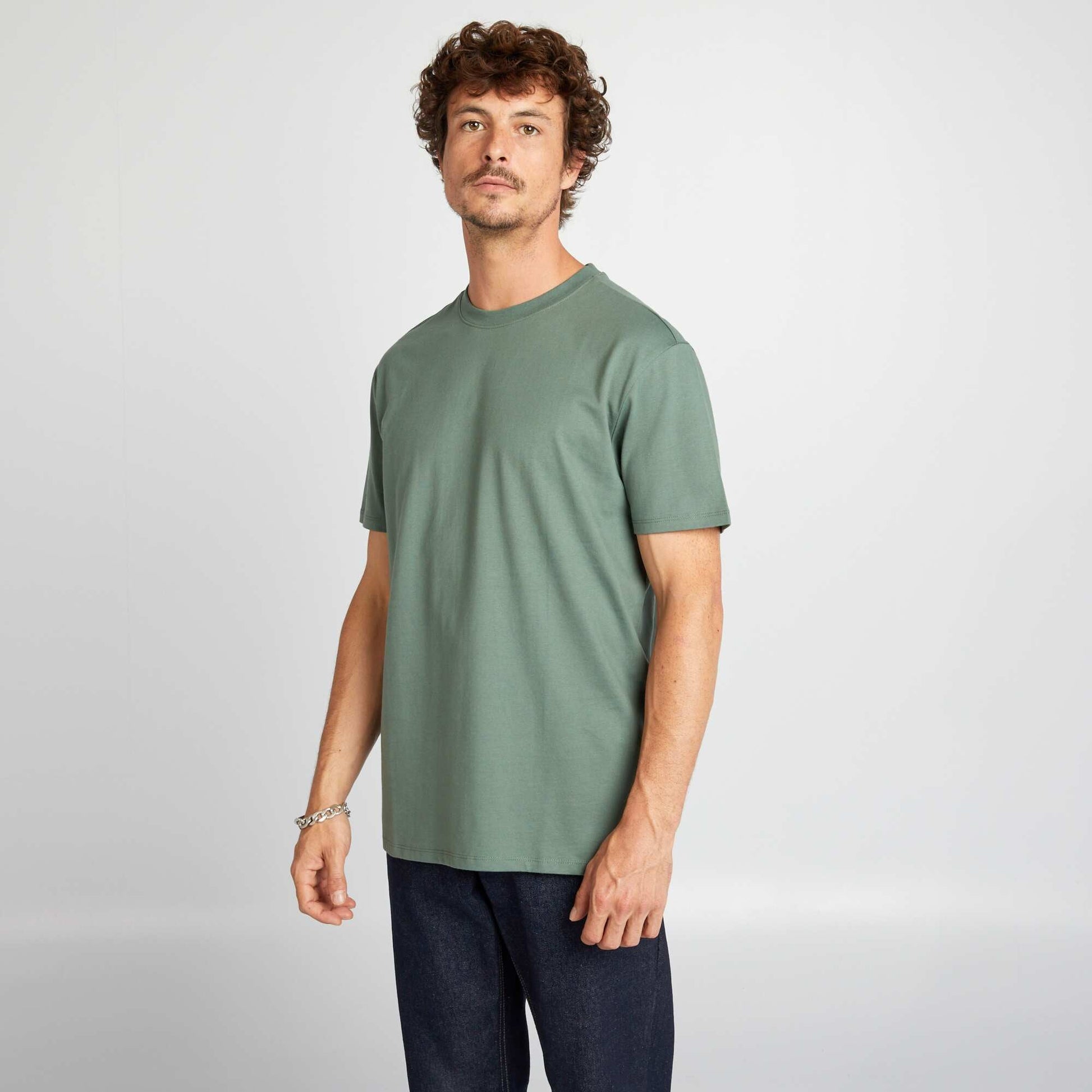T-shirt col rond en coton - Tough Cotton Vert