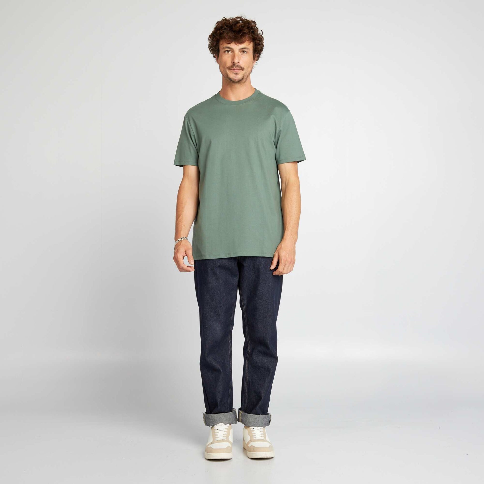 T-shirt col rond en coton - Tough Cotton Vert