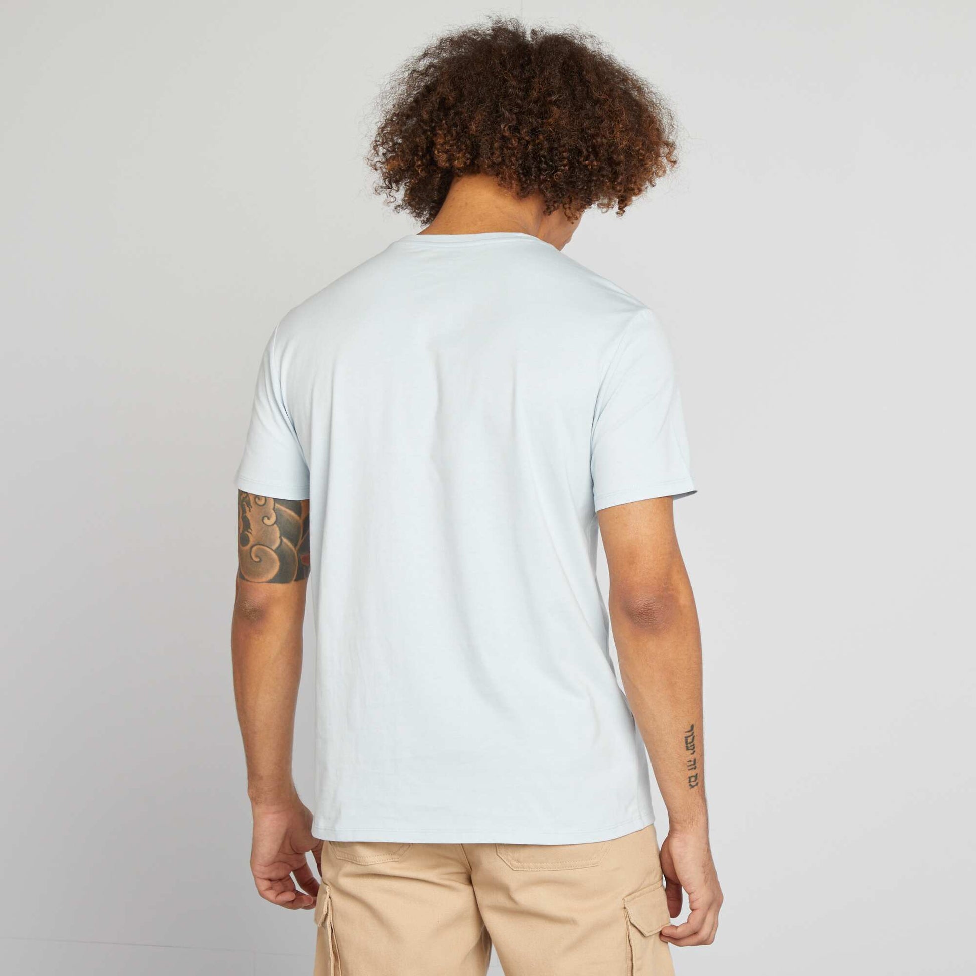 T-shirt à col rond en coton - Tough Cotton™ BLEU