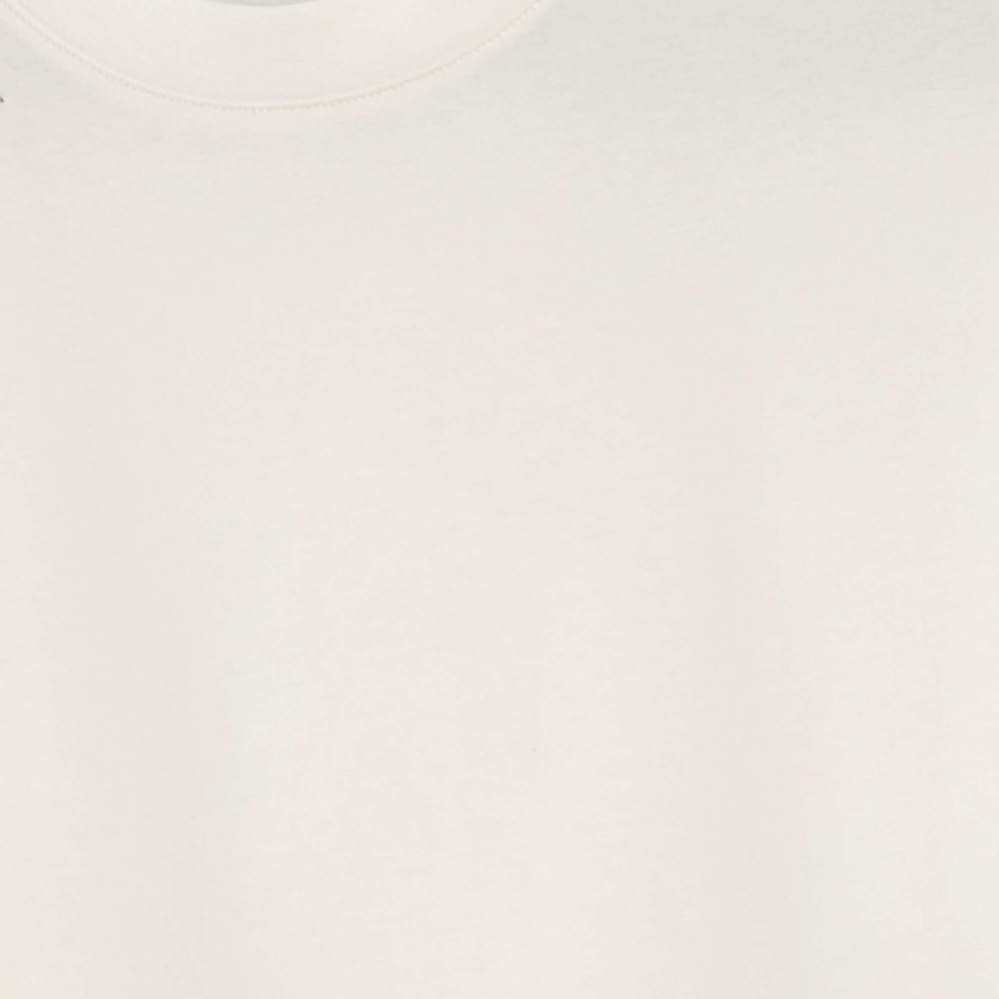 T-shirt   col rond en coton blanc