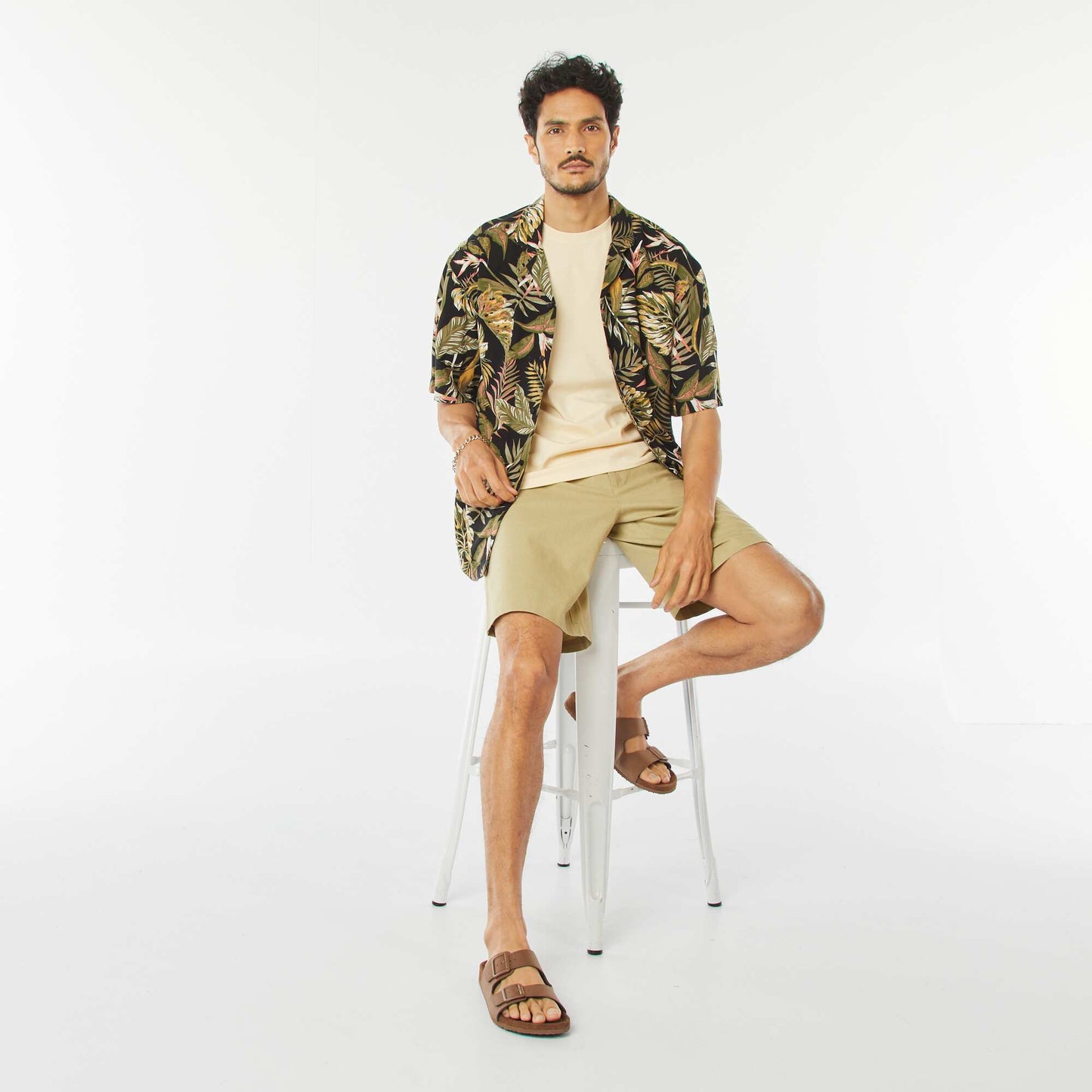 T-shirt à col rond en coton - Tough Cotton™ BEIGE