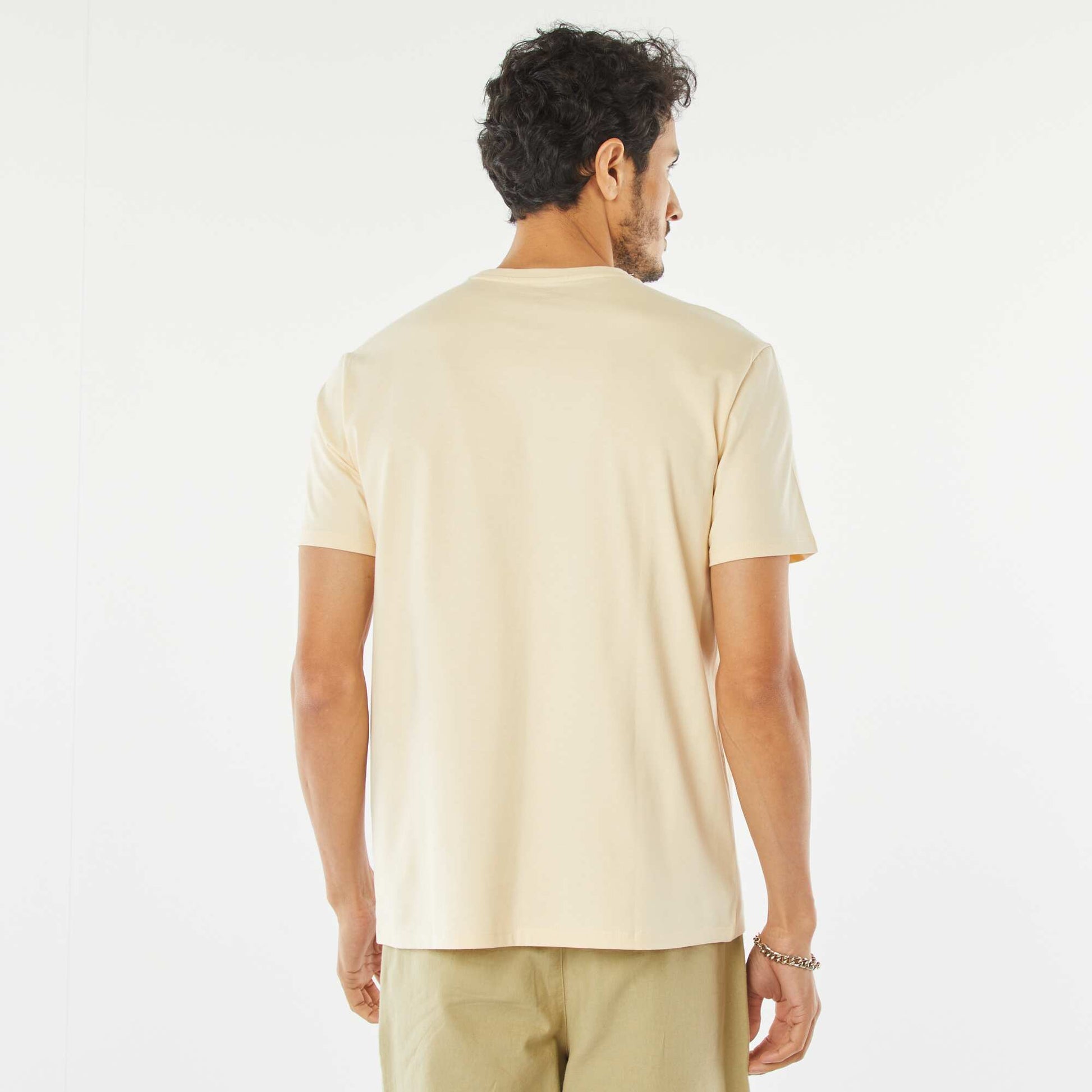 T-shirt à col rond en coton - Tough Cotton™ BEIGE