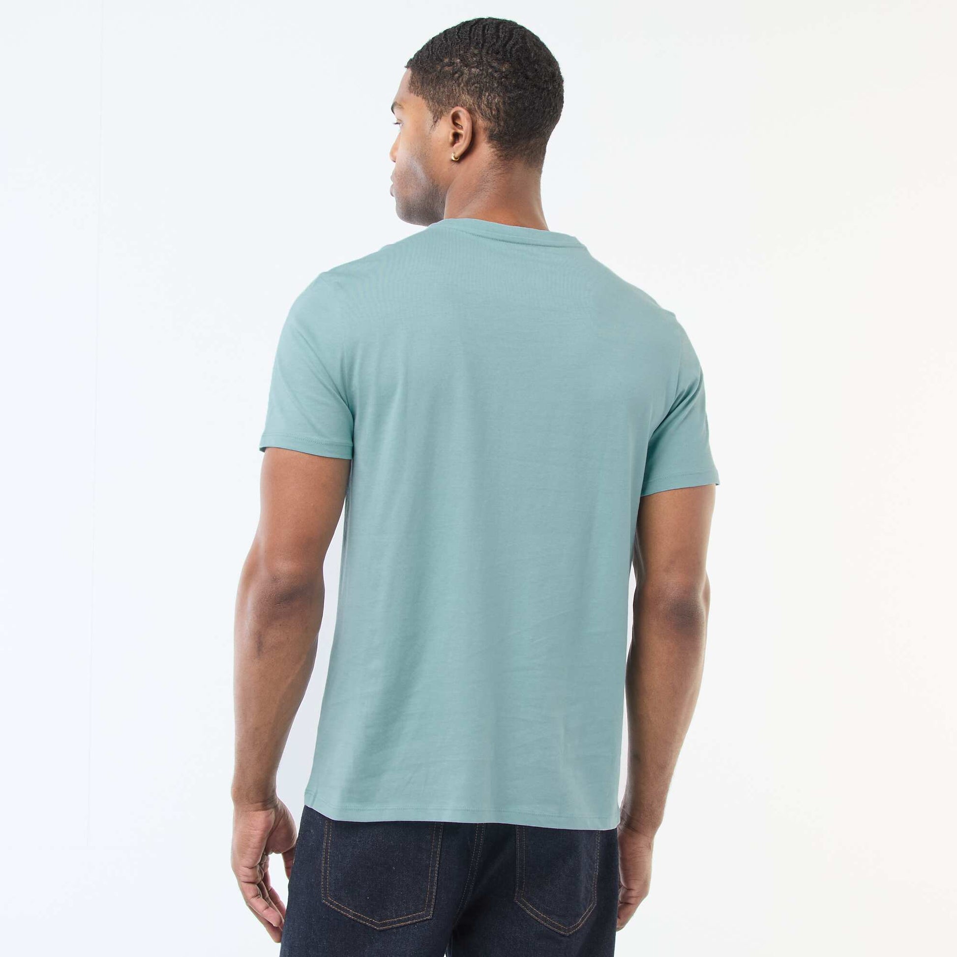 T-shirt à col rond en coton - Tough Cotton™ BLEU