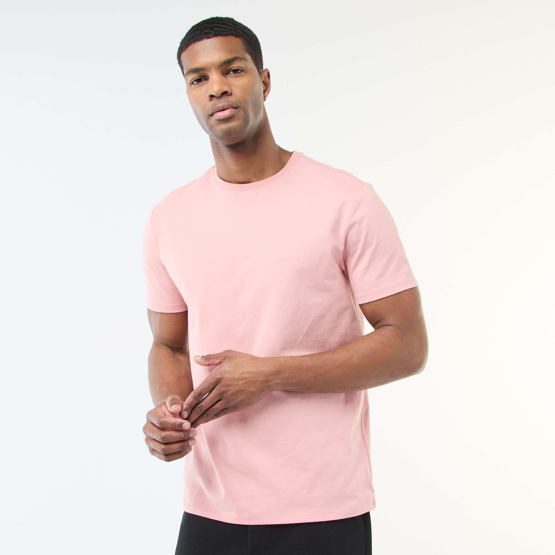 T-shirt à col rond en coton - Tough Cotton™ ROSE
