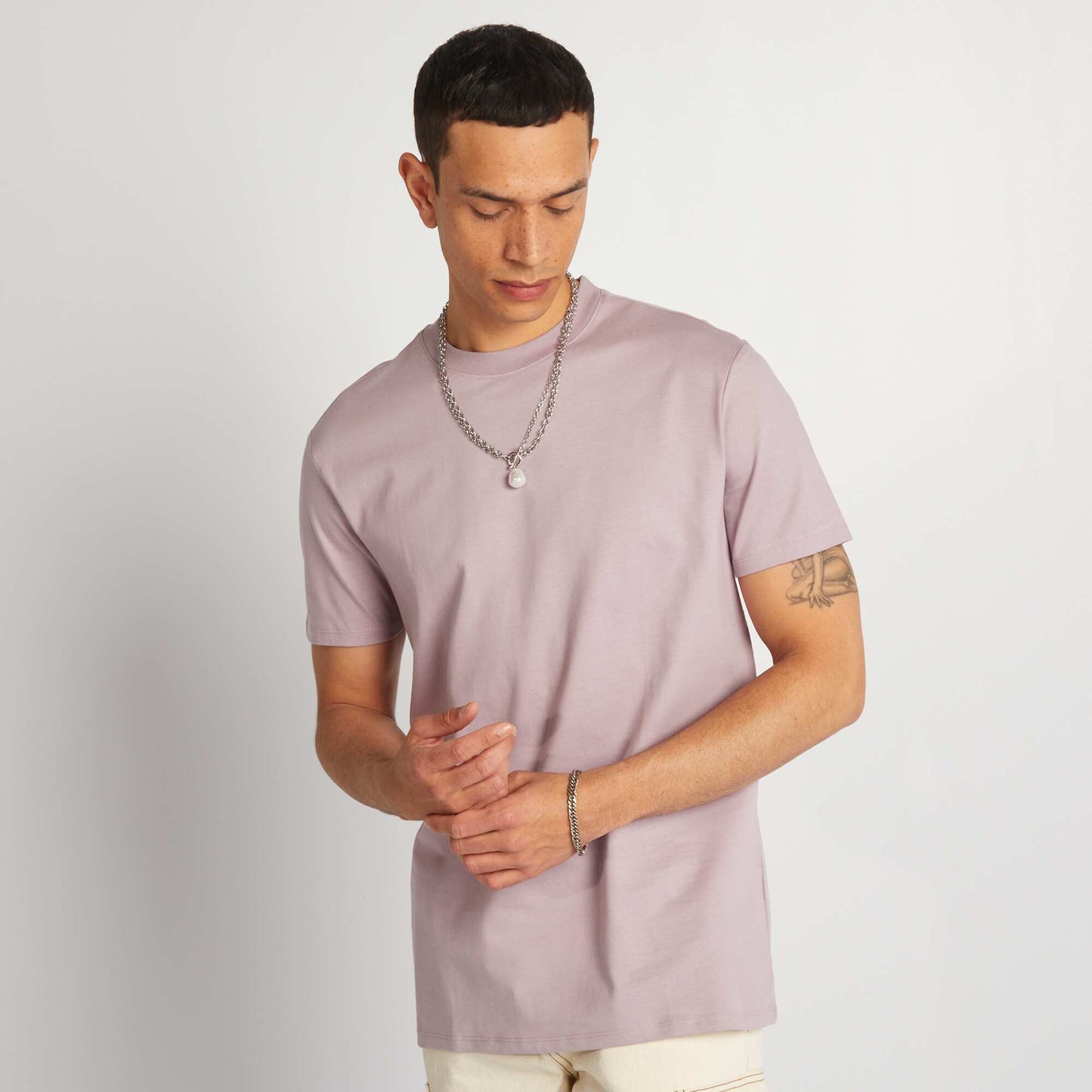 T-shirt à col rond en coton - Tough Cotton™ Violet