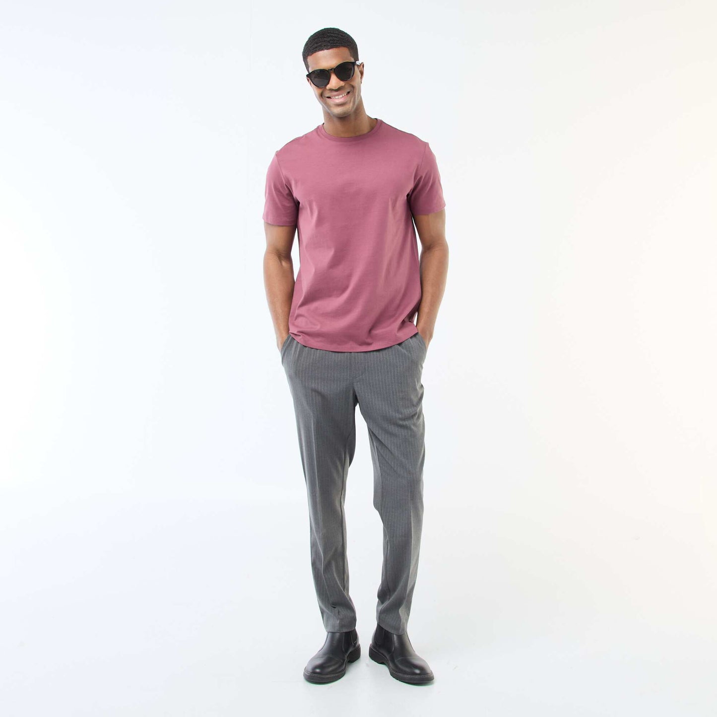 T-shirt à col rond en coton - Tough Cotton™ ROSE