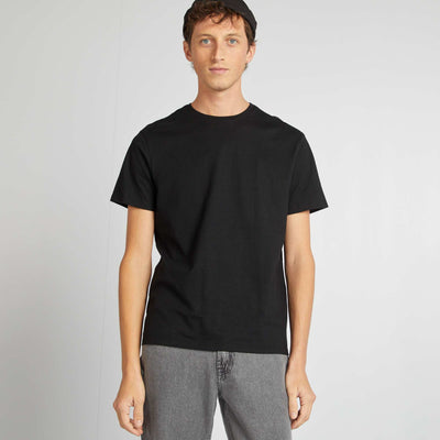 T-shirt à col rond en coton - Tough Cotton™ NOIR