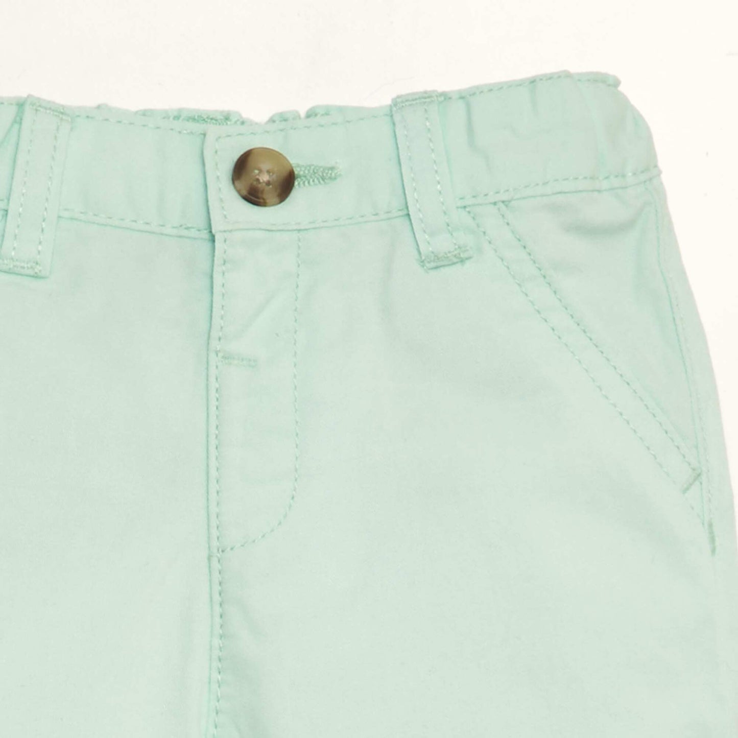 Short chino en twill Vert