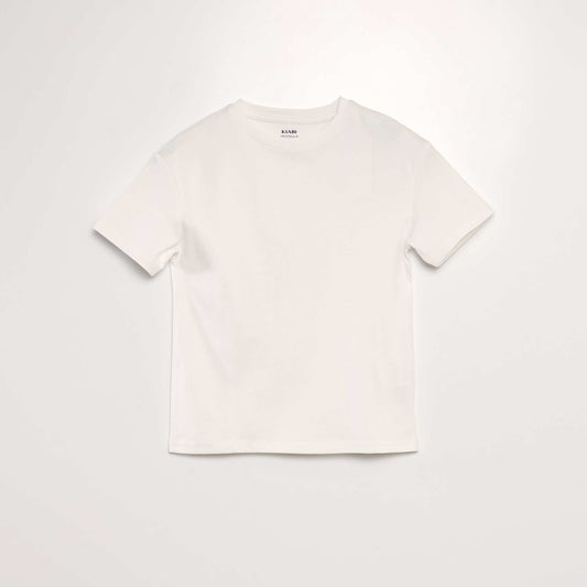 T-shirt uni blanc