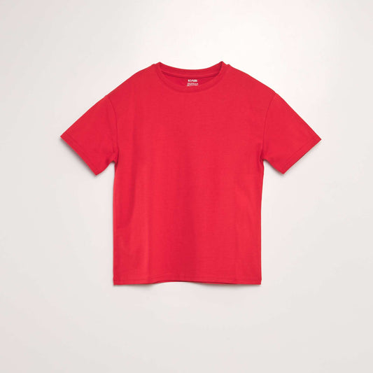 T-shirt uni rouge